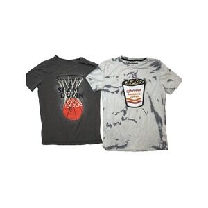 Boys Graphic T-Shirt Lot XL 16 Cat & Jack Maruchan Basketball Ramen Tee 2 Pc